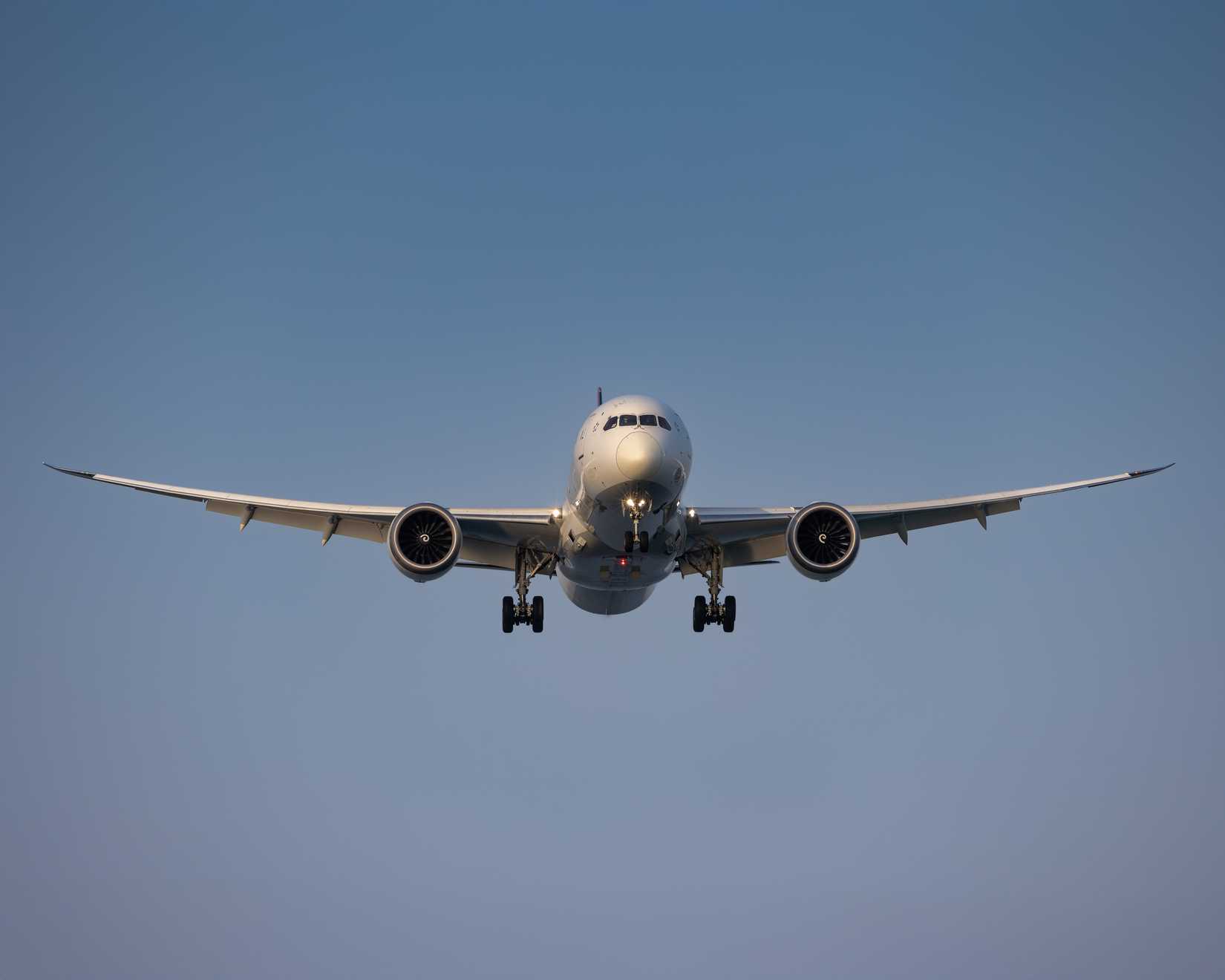 Turkish Airlines Boeing 787 Dreamliner passenger aircraft approaching for landing at Phuket International Airport