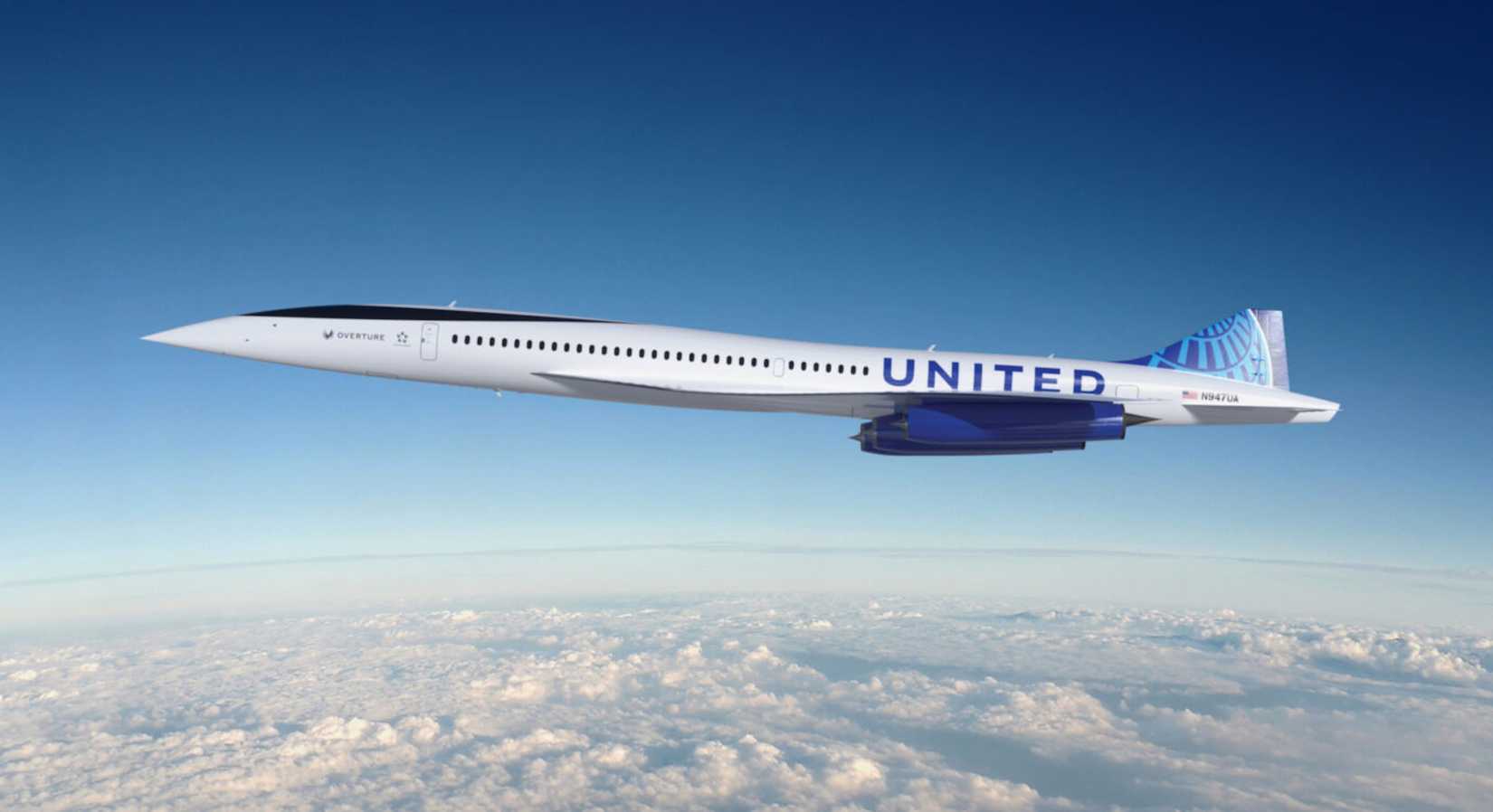 United Airlines Boom Overture Cruising In The Sky