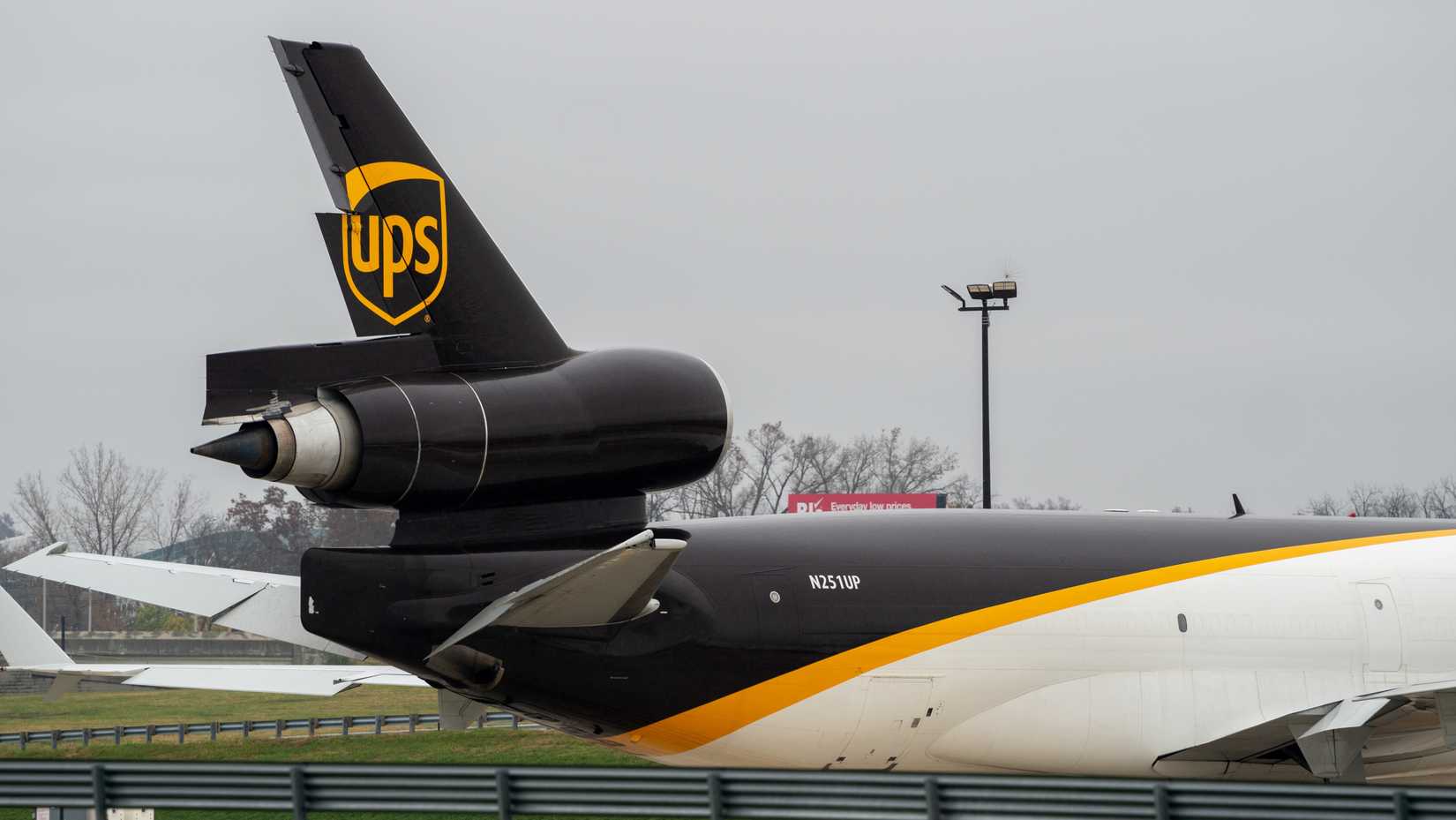 UPS McDonnell Douglas MD-11 aircraft at Louisville Muhammad Ali International Airport (SDF), same model as involved in UPS Airlines Flight 2976 crash.-1