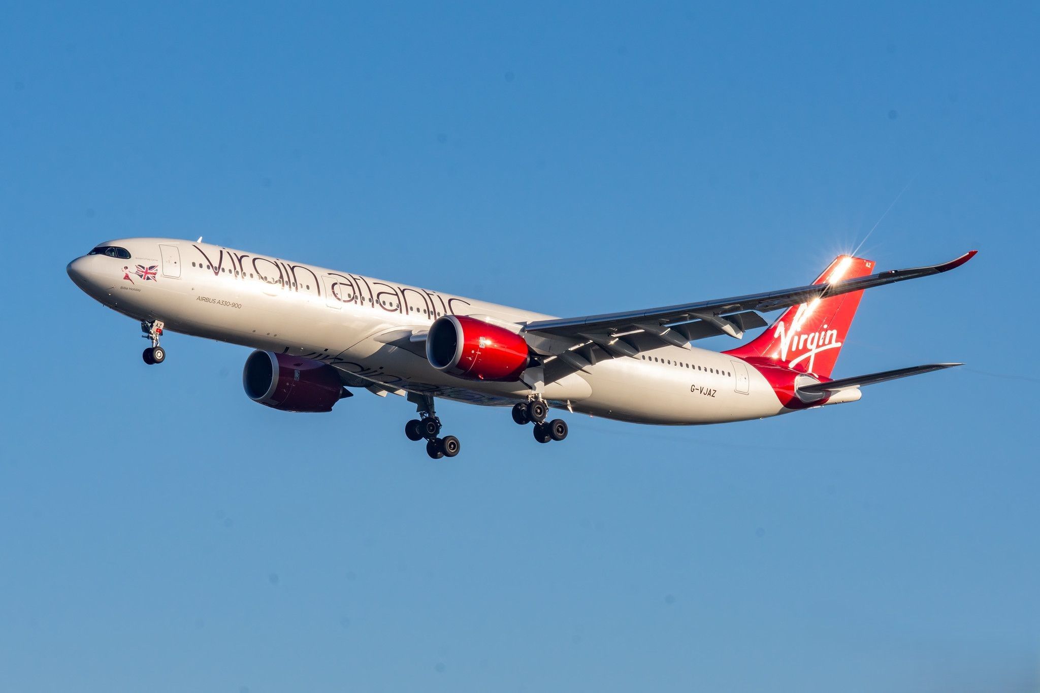 Virgin Atlantic A330-900 on final approach