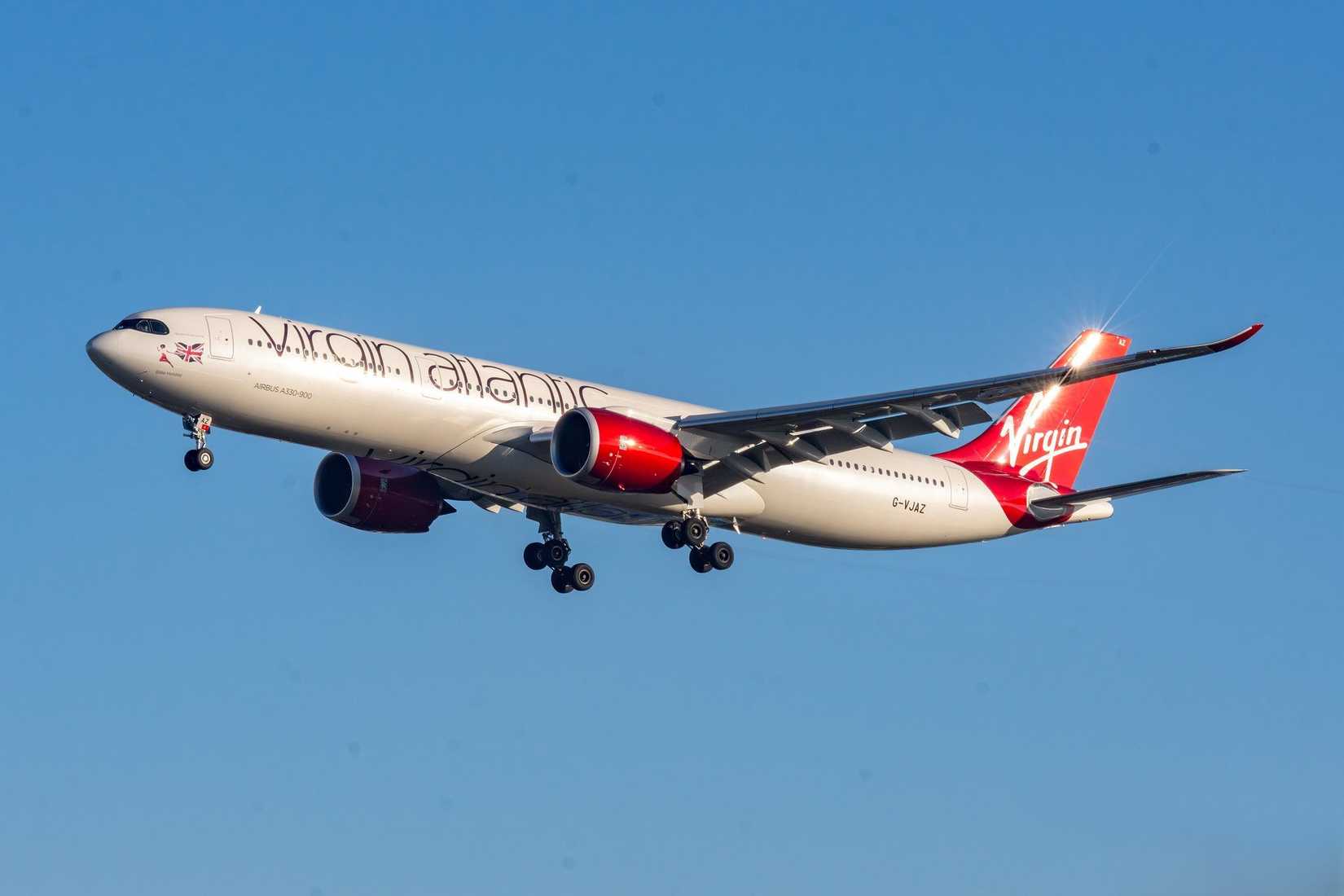 Virgin Atlantic A330-900 on final approach
