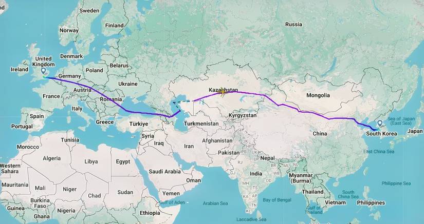 VS208 LHR-ICN first flight