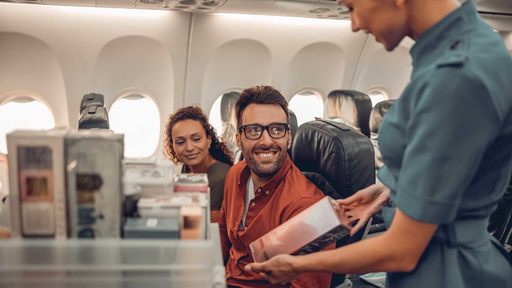flight attendant in service