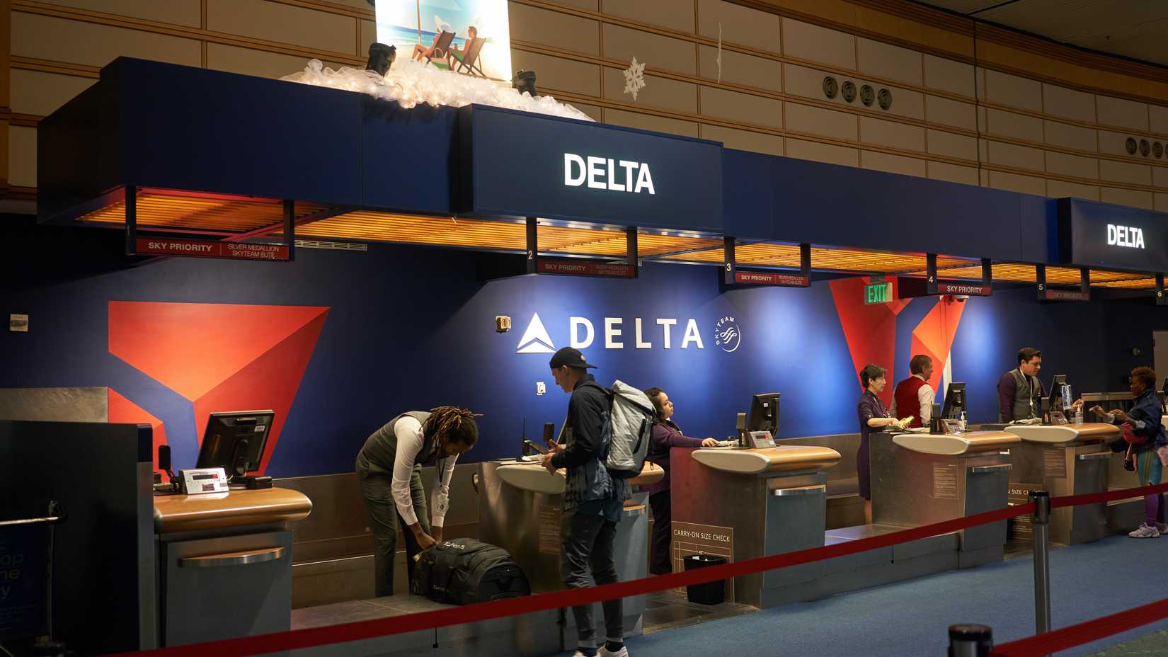 Delta check in Portland Oregon