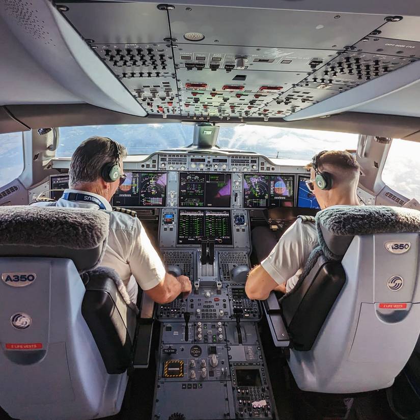 Pilots In Cockpit
