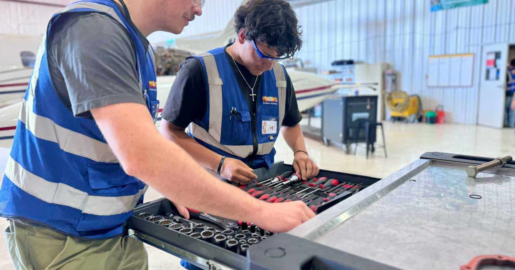 Mechanical Students and Equipment