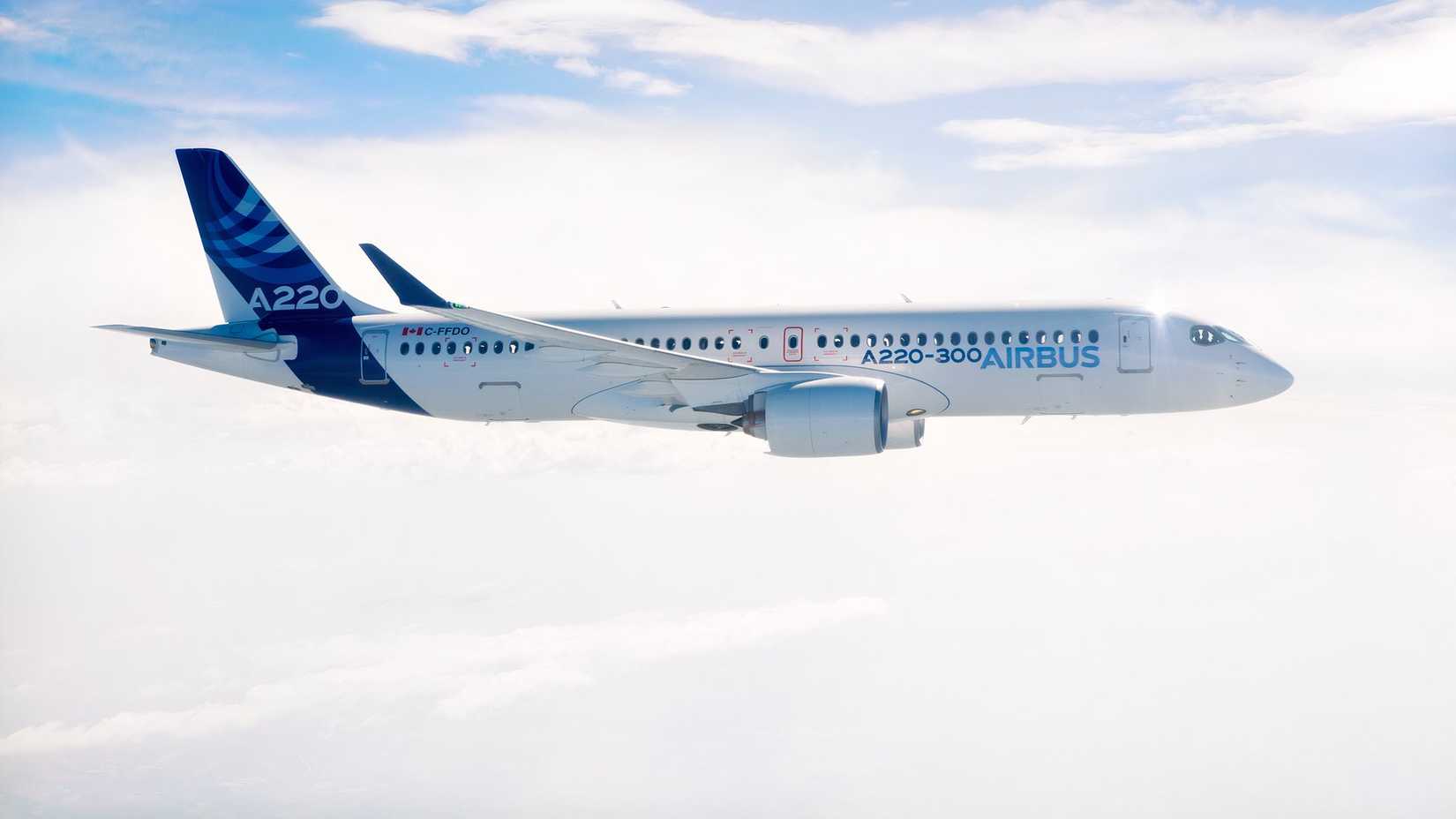 A220-300 inflight