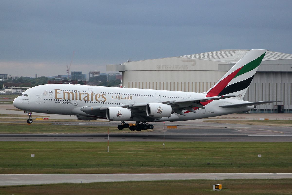 Emirates A380 In London