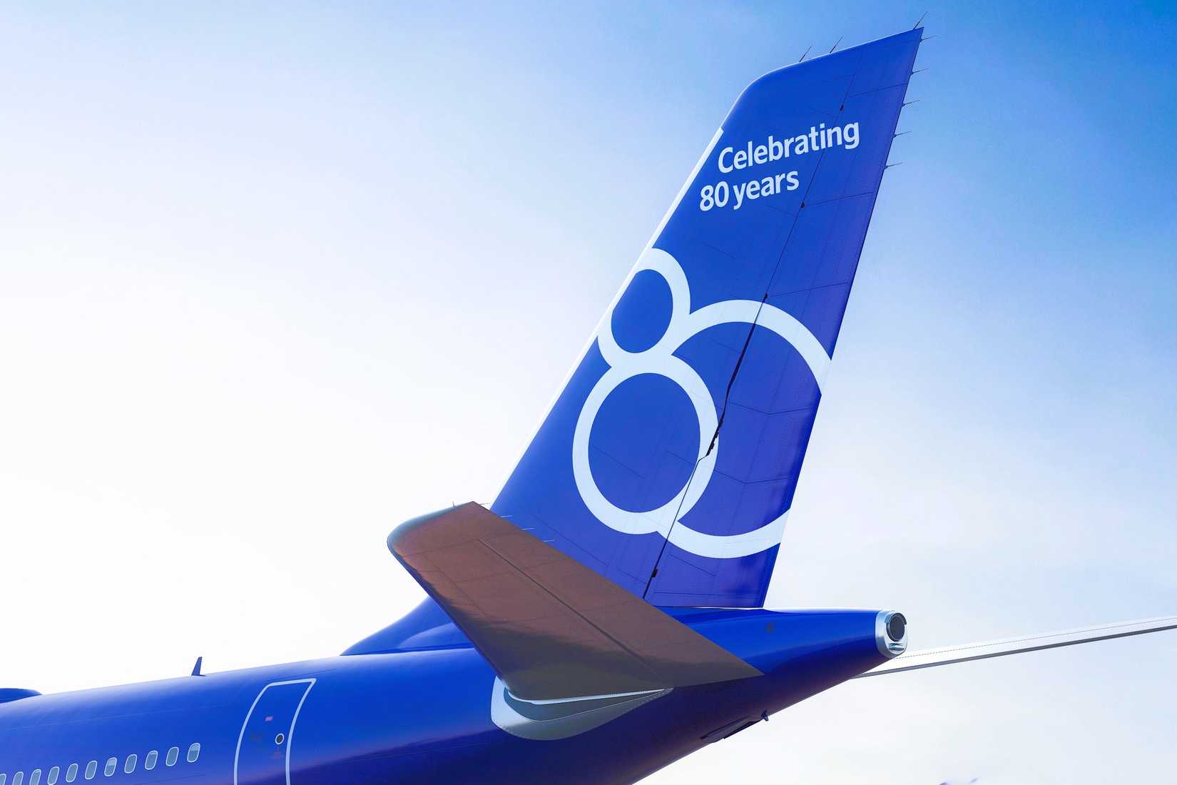 SAS 80th anniversary special livery tail
