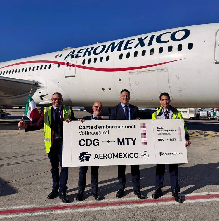 Aeromexico Monterrey to Paris CDG launch