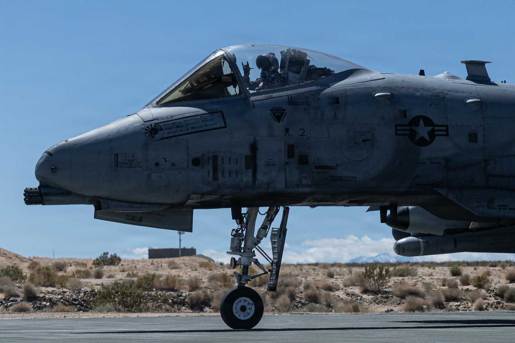 Air Force A-10 Thunderbolt II, Marine Corps Air Ground Combat Center, Twentynine Palms, California, April 14, 2026.