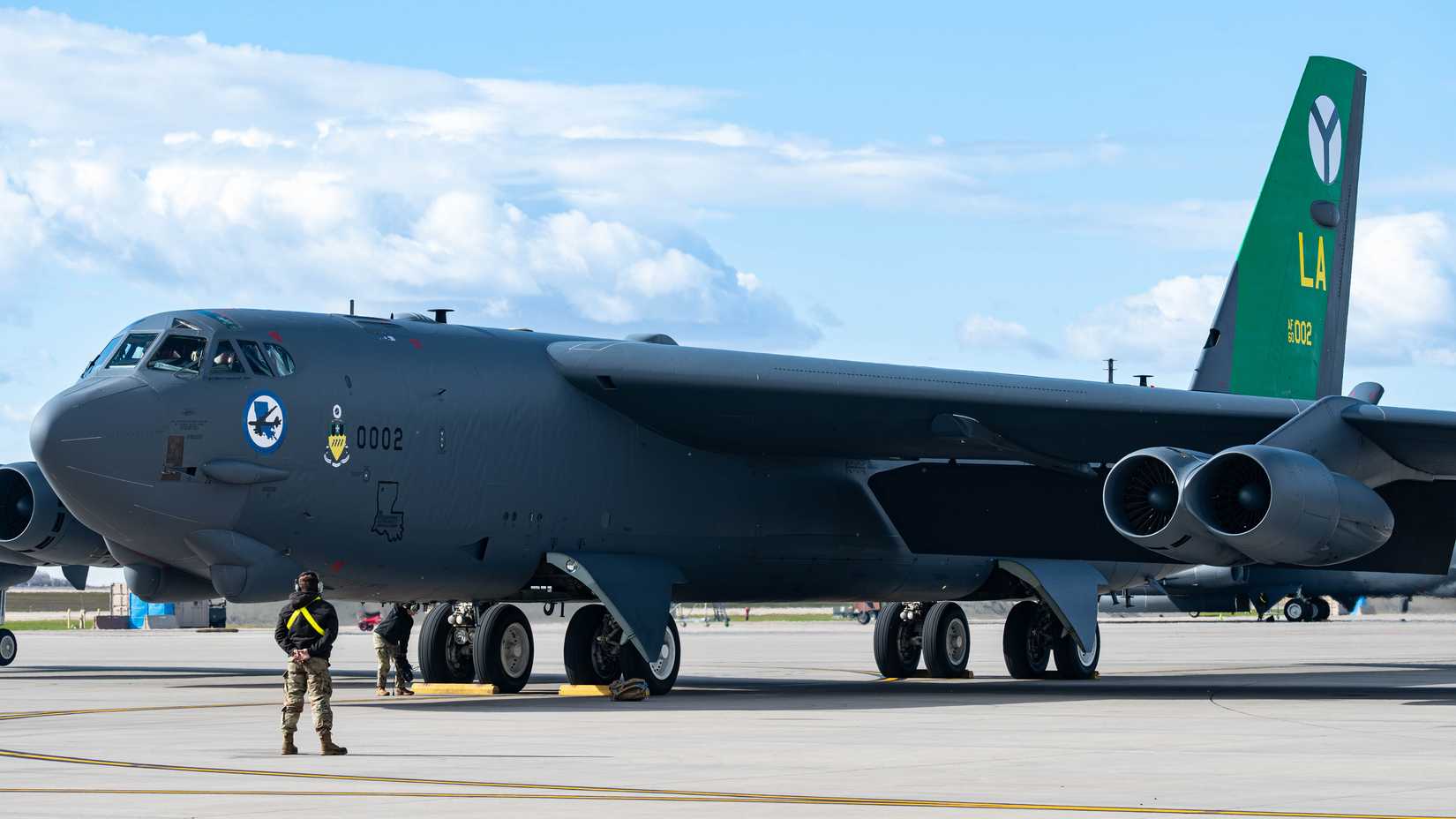 Air Force B-52H Stratofortress assigned to the 2nd Bomb Wing, Barksdale Air Force Base, Louisiana.