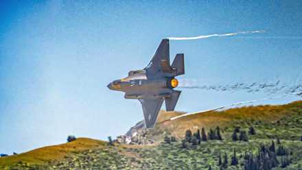 An Air Force F-35 Cruising In The Sky Custom Thumbnail