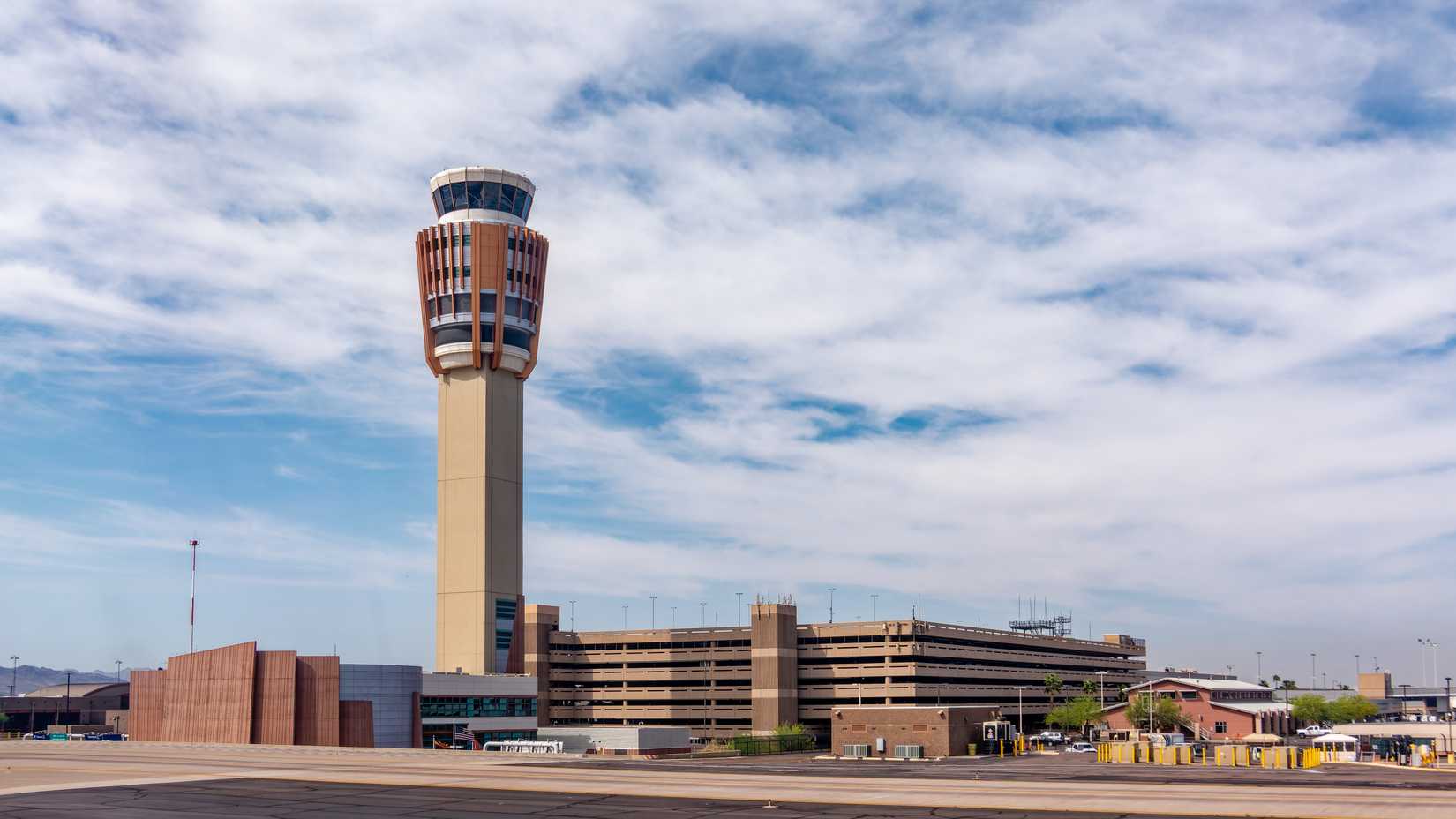 Air traffic control tower at Phoenix Sky Harbor Airport PHX