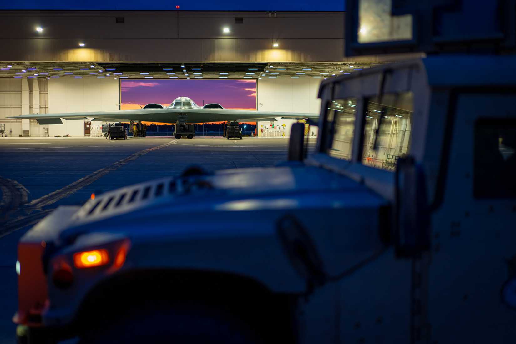 Airmen assigned to the 393rd Bomber Generation Squadron prepare a B-2 Spirit aircraft for flight.
