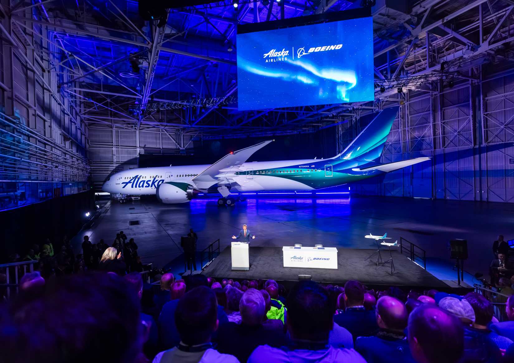 Alaska Airlines Boeing 787 unveiling