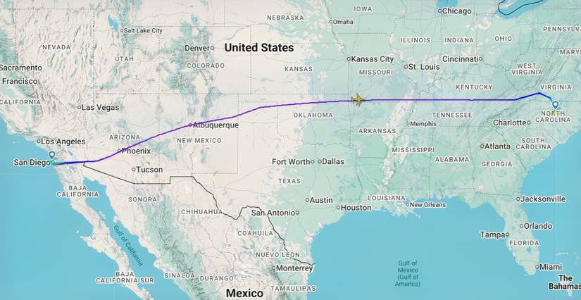 Alaska Airlines San Diego-Raleigh