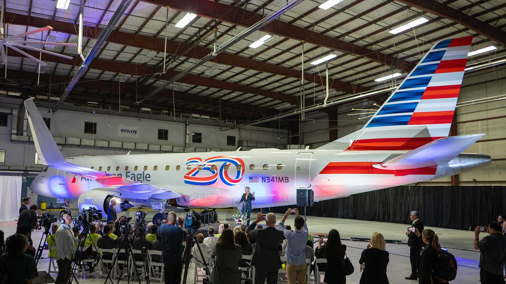 american airlines e175 america250 jet 2