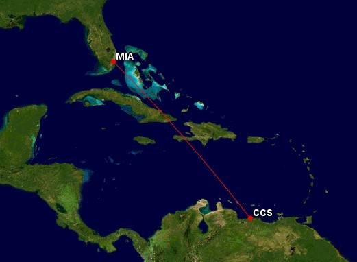 American Airlines new E175 South American Route from Miami to Caracas