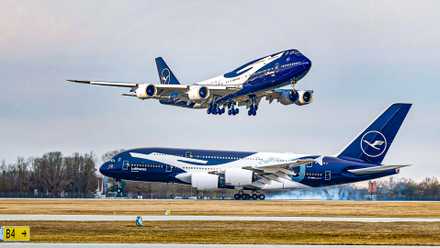 Lufthansa Airbus A380 Boeing 747 Custom Thumbnail