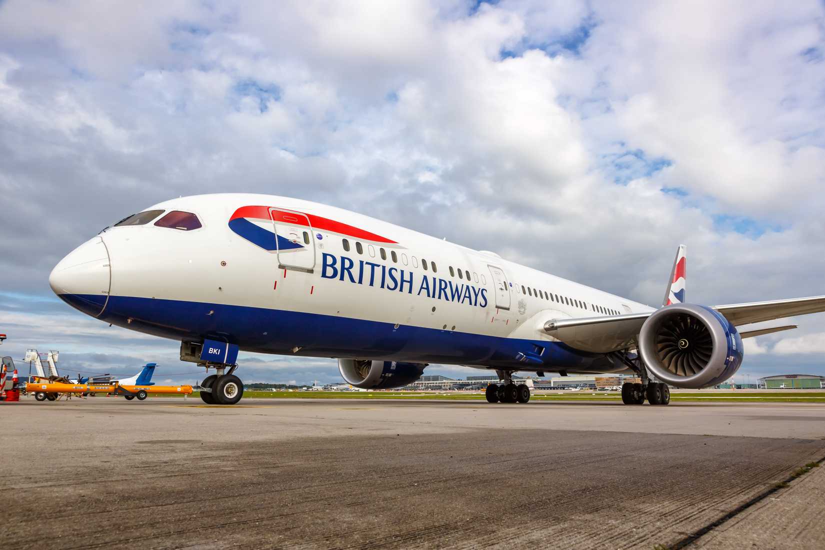British Airways Boeing 787-9 on the ground