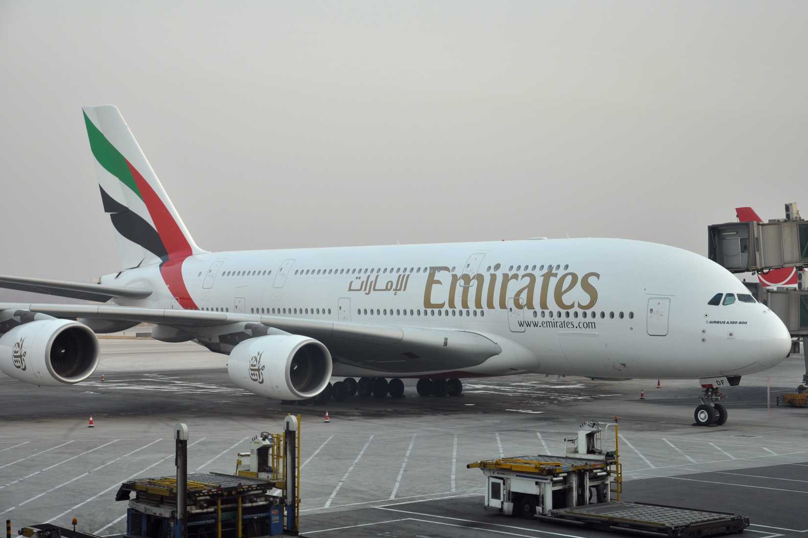 Emirates A380 Parked