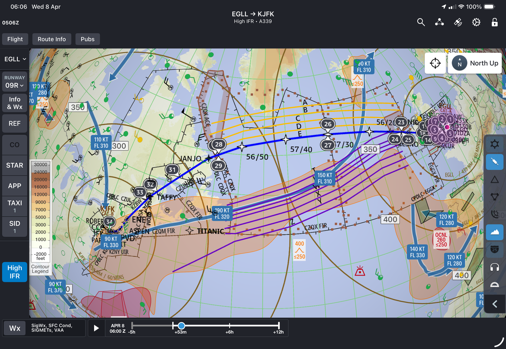 Heathrow JFK Flight Plan