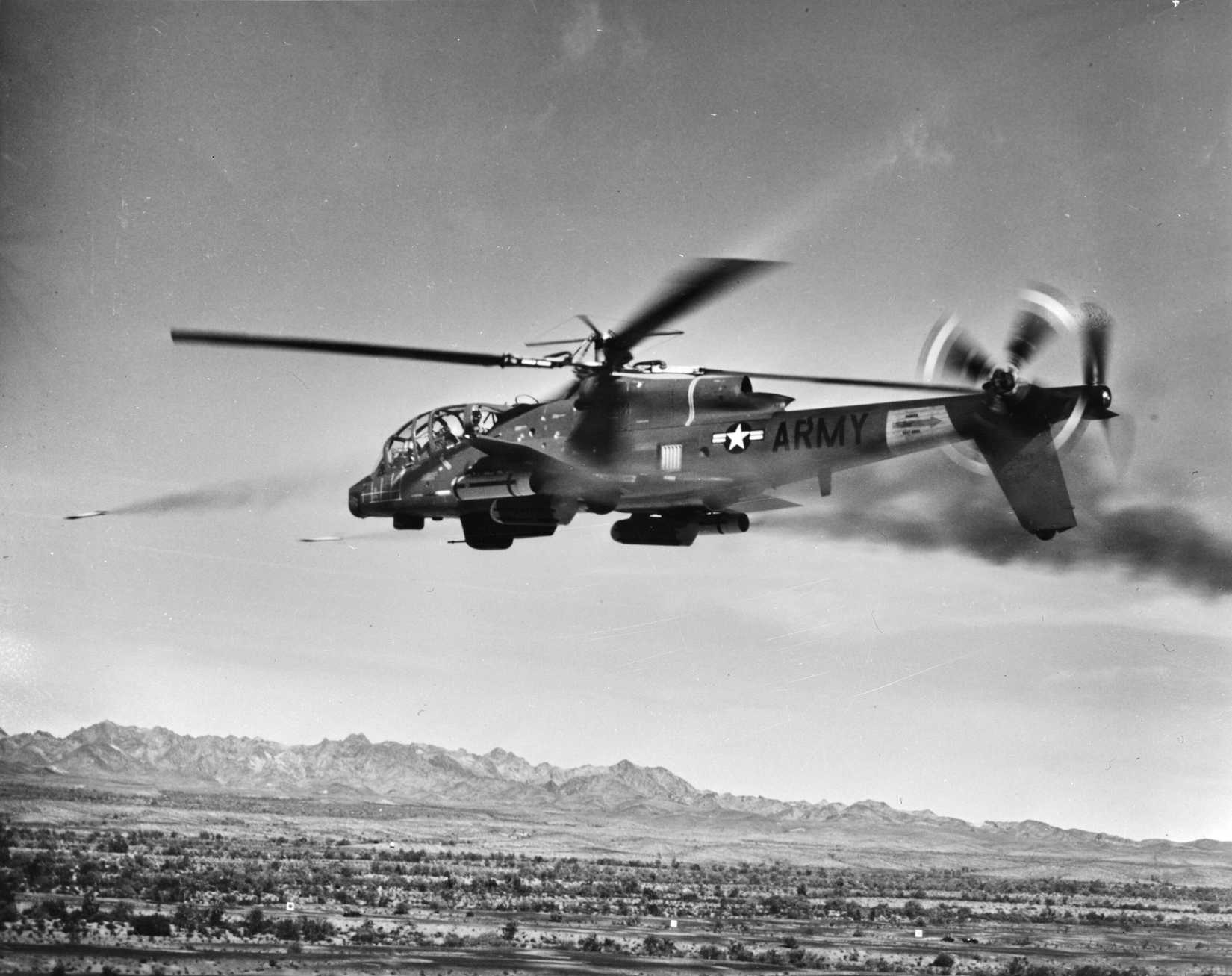 Lockheed AH-56 in flight testing for the US Army.