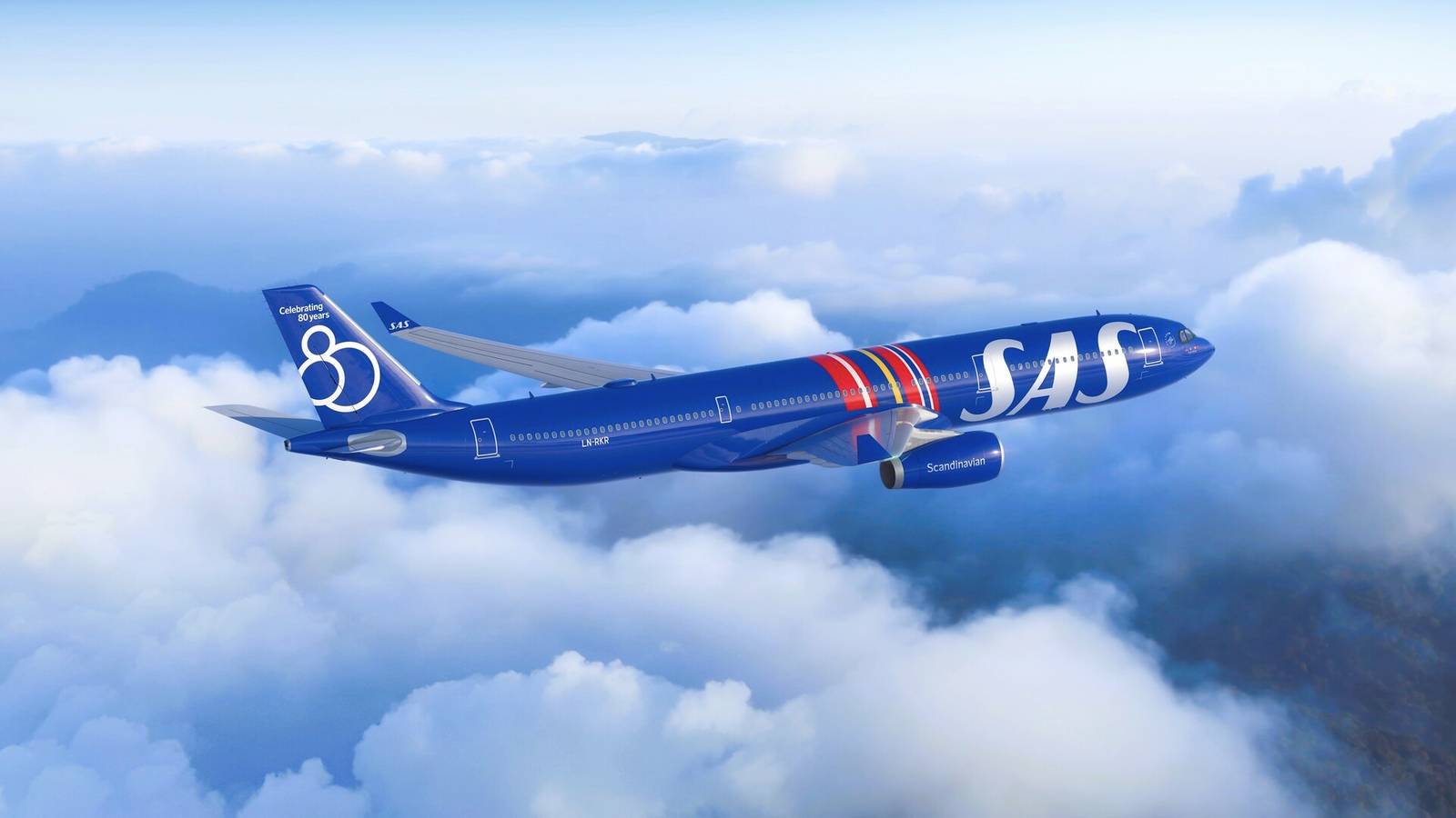 Blue Airbus A330: SAS Unveils Special Livery To Commemorate 80 Years Of Flying