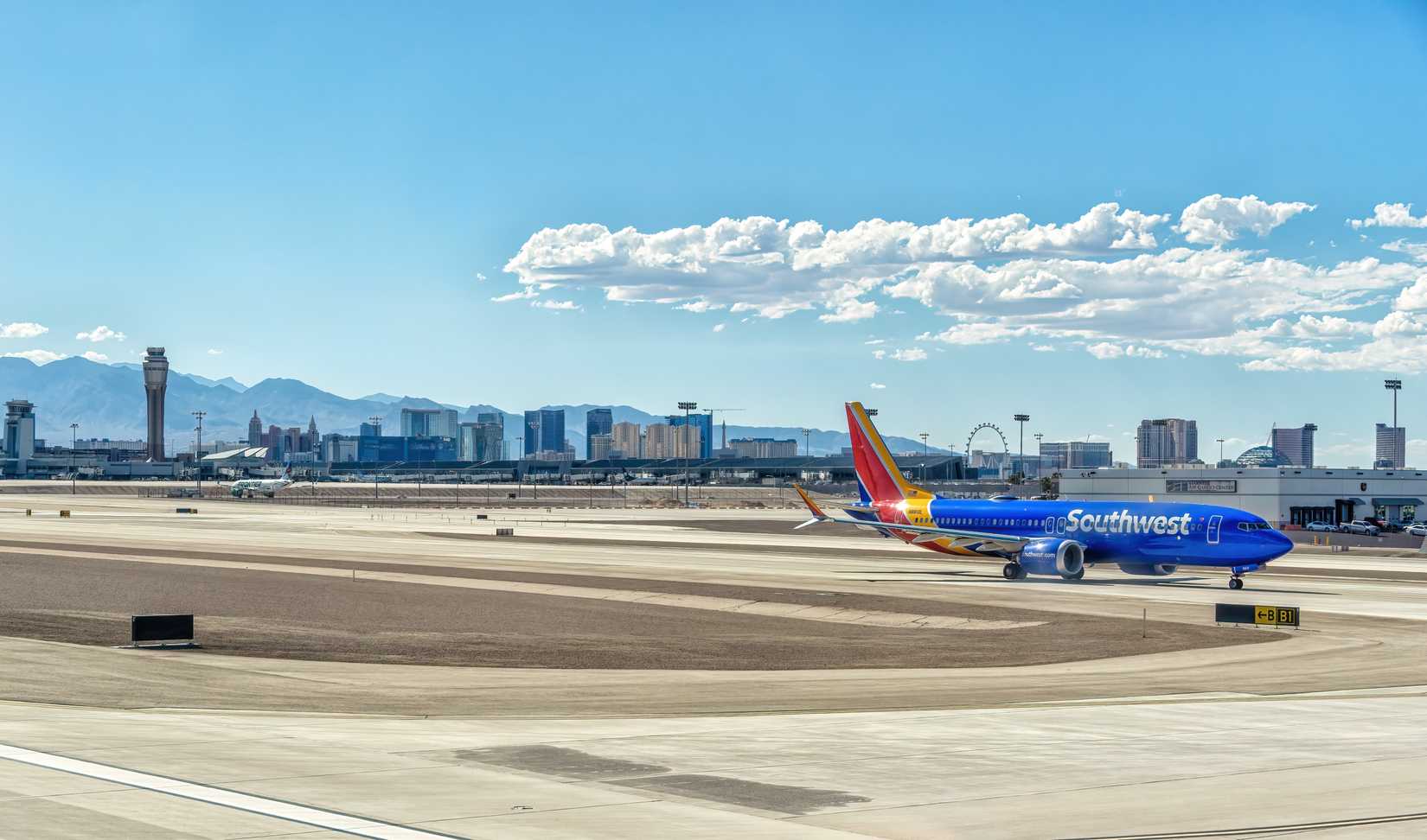 Southwest 737 In Las Vegas