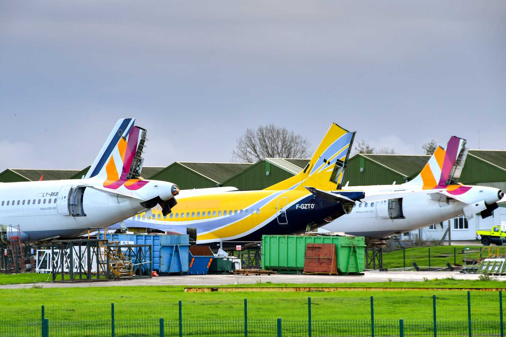 Airbus A320 And Boeing 737 Aircraft Being Scrapped