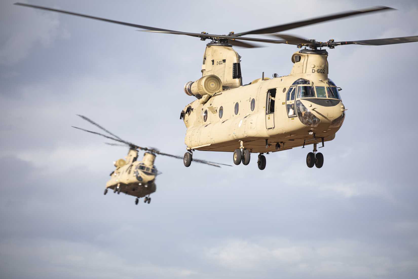 Chinook transport helicopter 