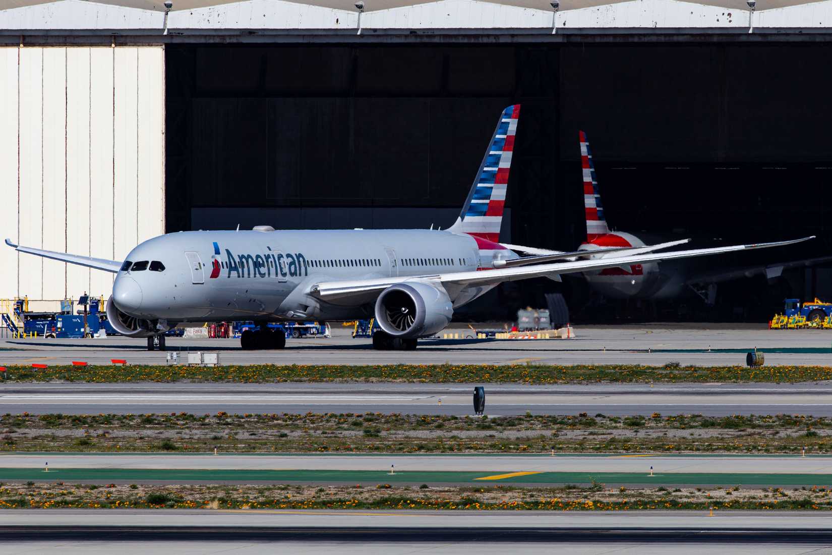 American Airlines 787 Taxiing