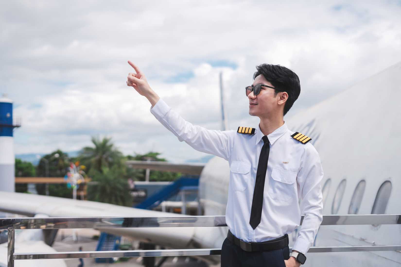 Pilot Outside Aircraft