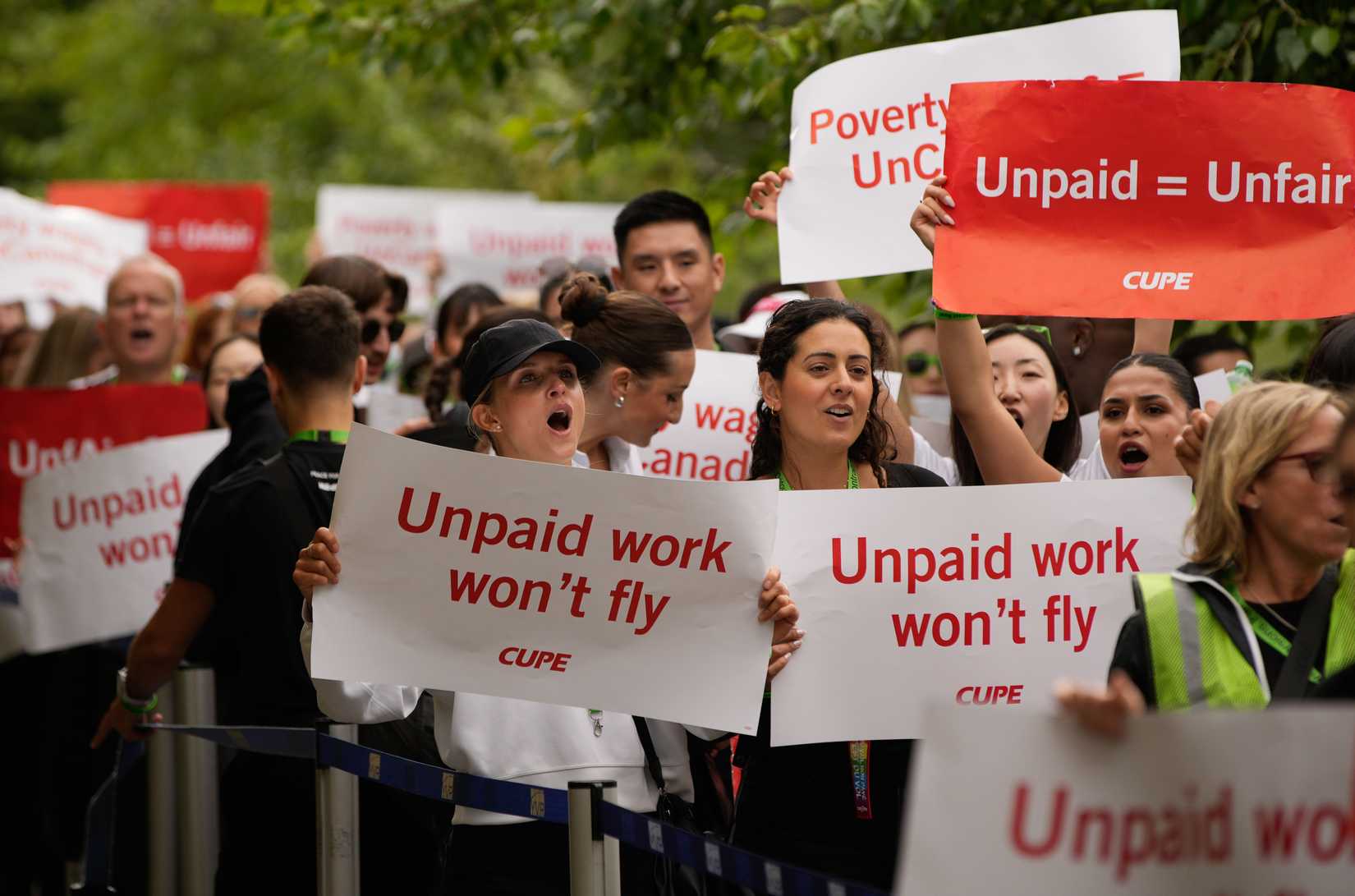 Air Canada Flight Attendants On Strike