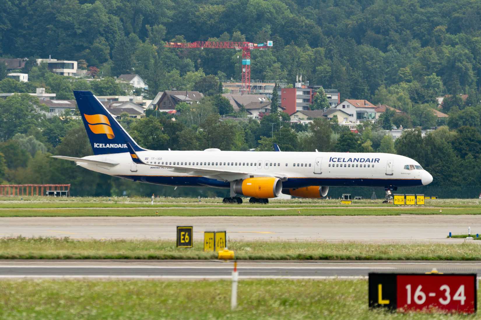 Icelandair Boeing 757-200 Lining Up For Takeoff