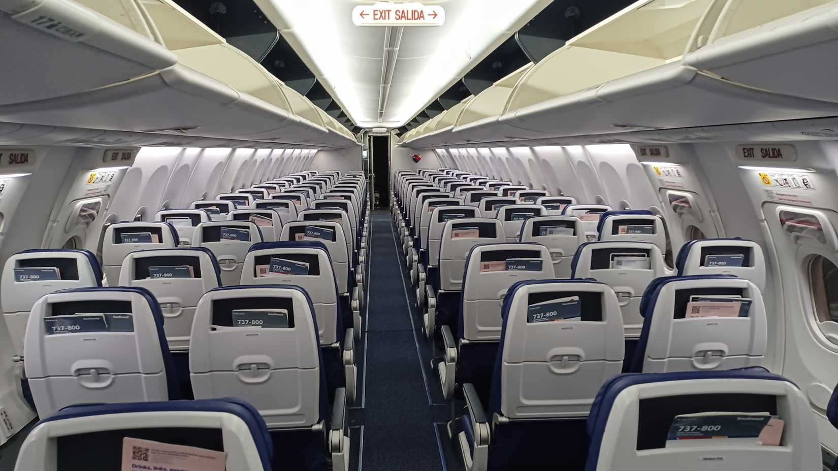 Southwest Airlines Boeing 737 MAX 8 Cabin