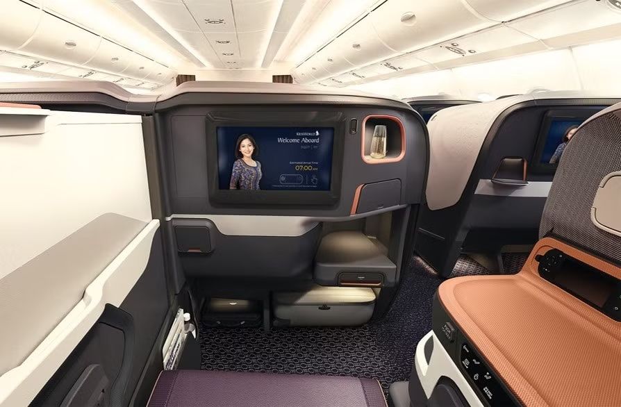Singapore A380 Business Class