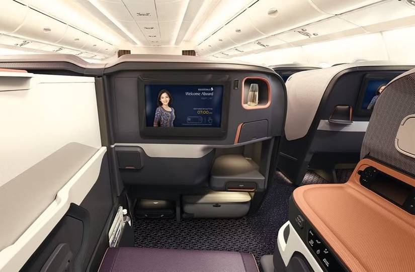 Singapore A380 Business Class