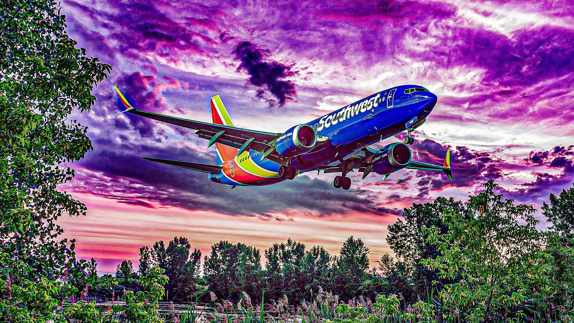 Southwest Boeing 737 MAX 8 final approach custom thumbnail