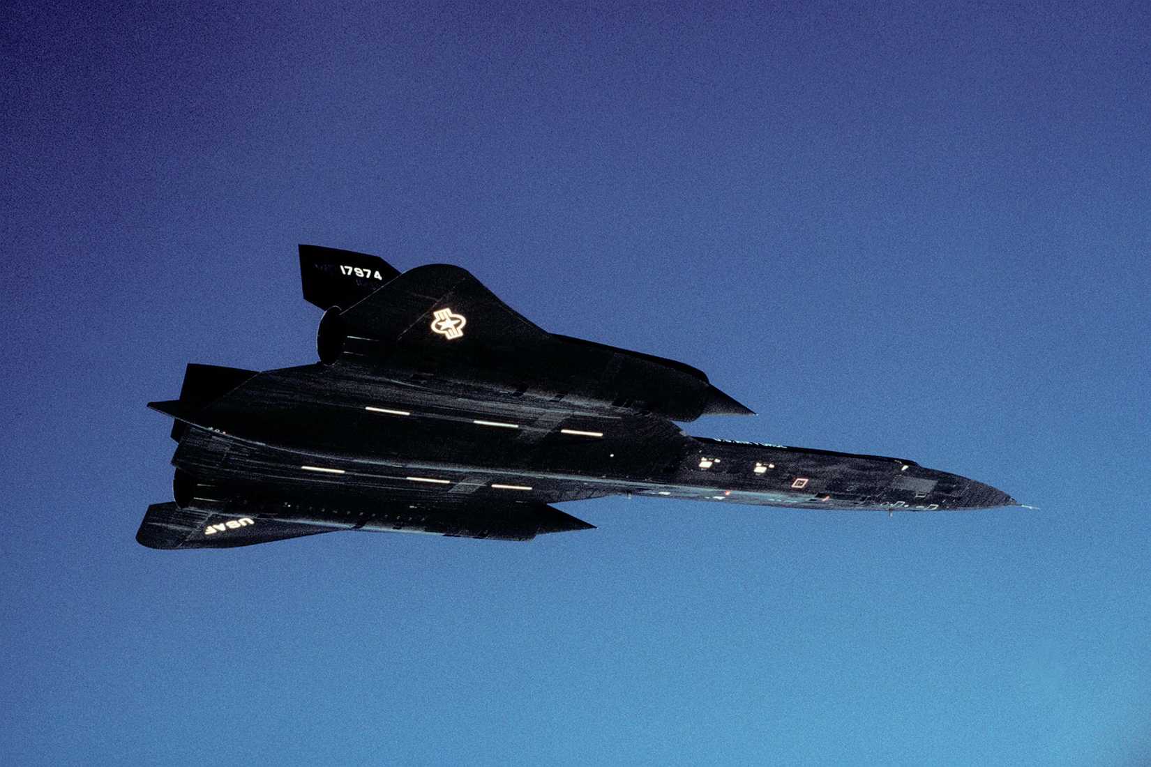An SR-71 Blackbird Cruising In The Sky