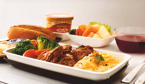 Appetising selection available in Singapore Airlines Premium Economy Class