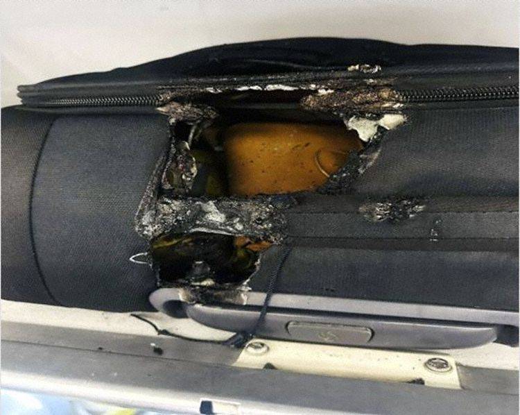TAP Air Portugal Fire Damaged Luggage