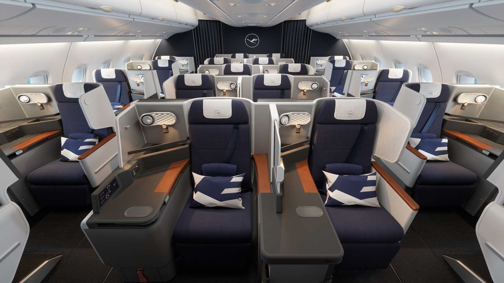 Lufthansa A380 New Business Class Front View