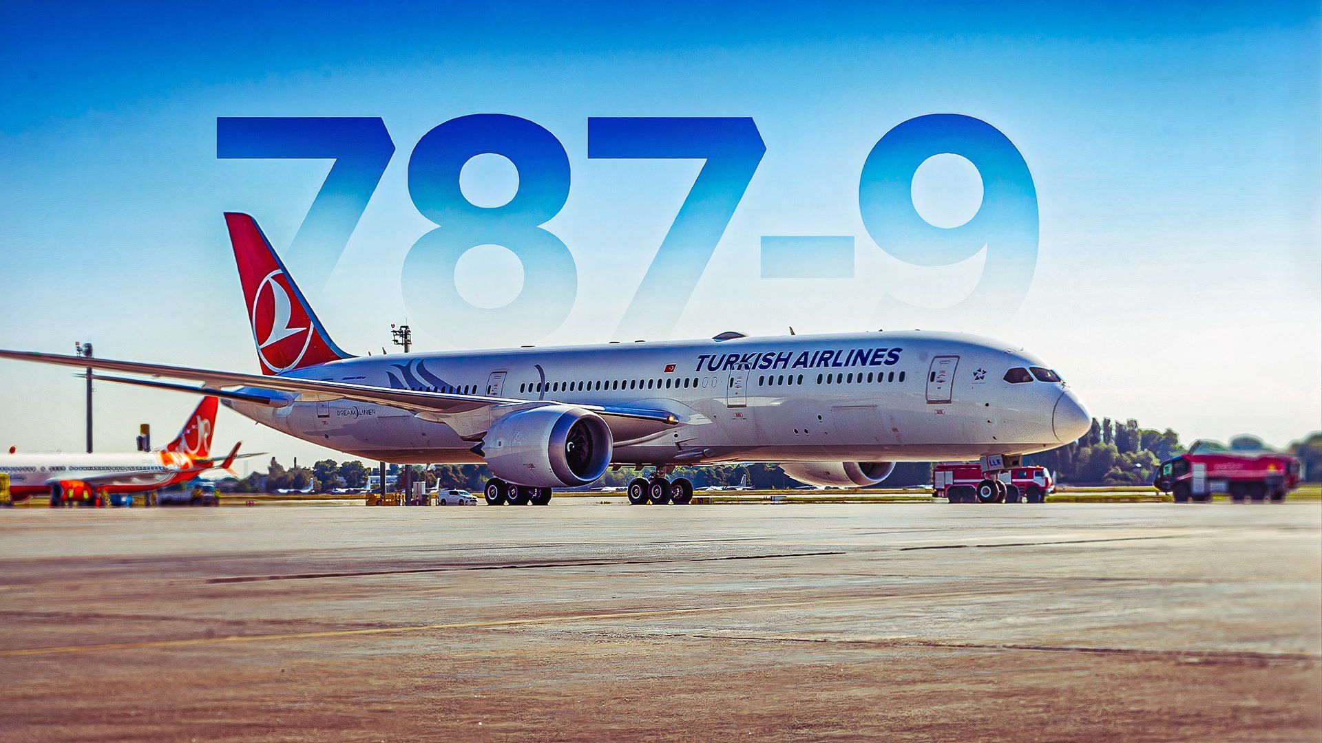 Turkish Airlines Boeing 787-9 on the ground custom thumbnail