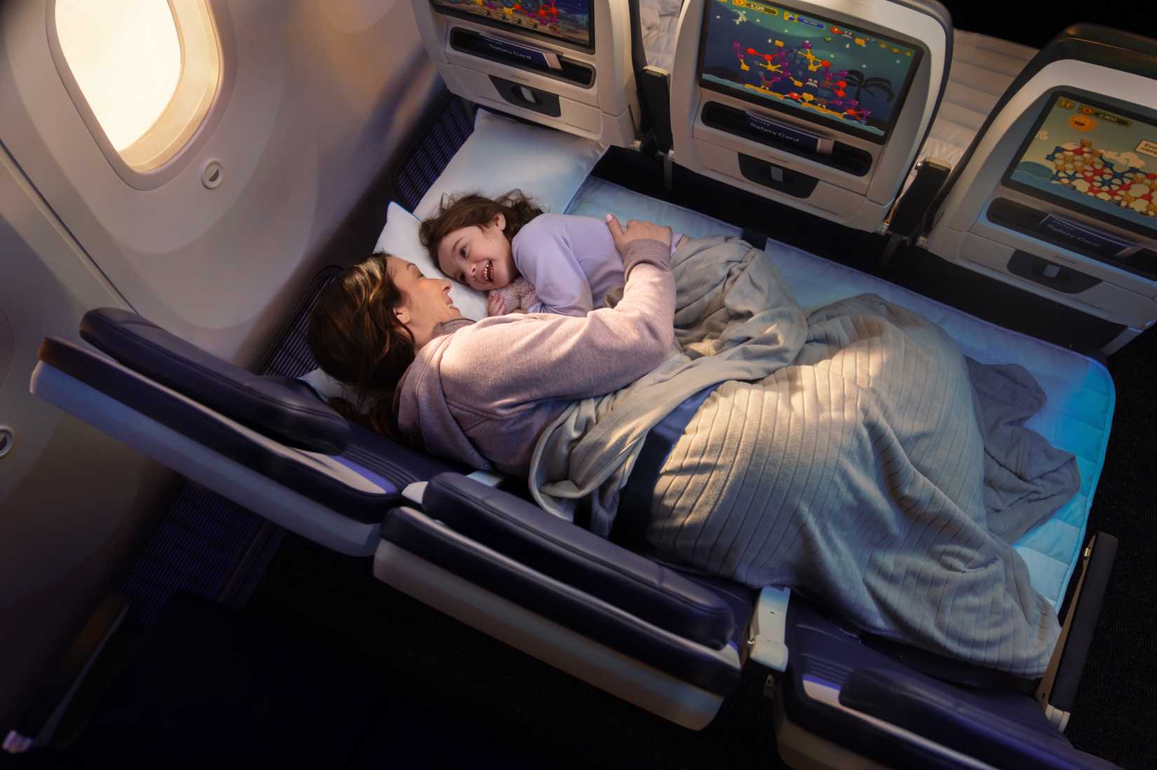 United Airlines Elevated Relax Row