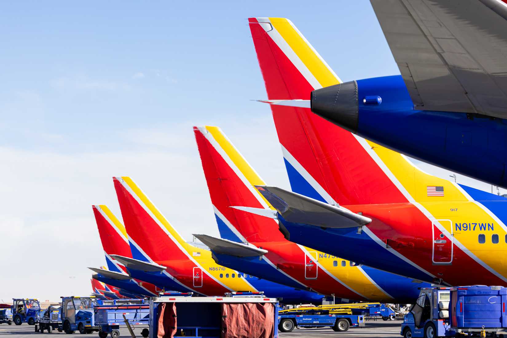 Southwest Airlines Boeing 737 aircraft on the ramp