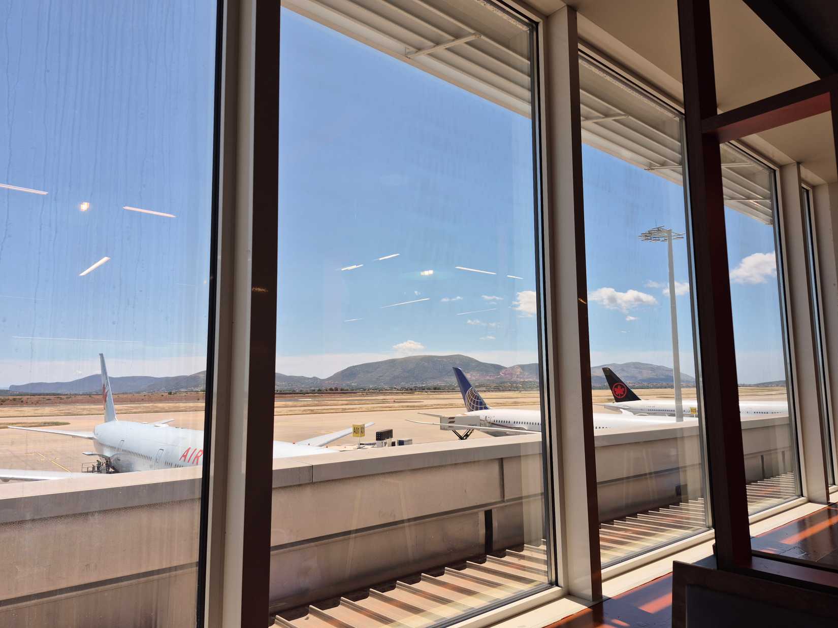 Apron View From Burger King At Athens Airport