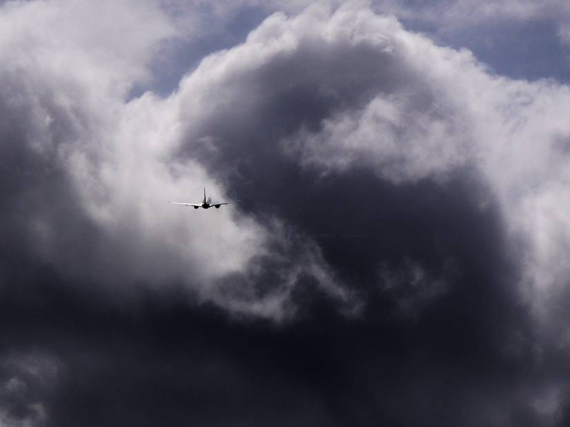 Copa Airlines 737 Flying into Cloud