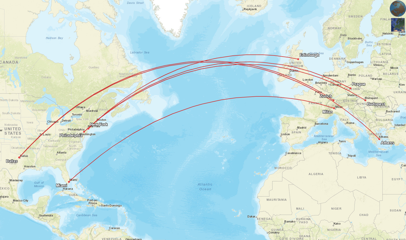 AA New Europe Routes Map